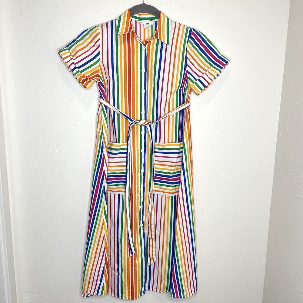 Christopher John Roger’s X Target Rainbow Striped Midi Dress Womens 2